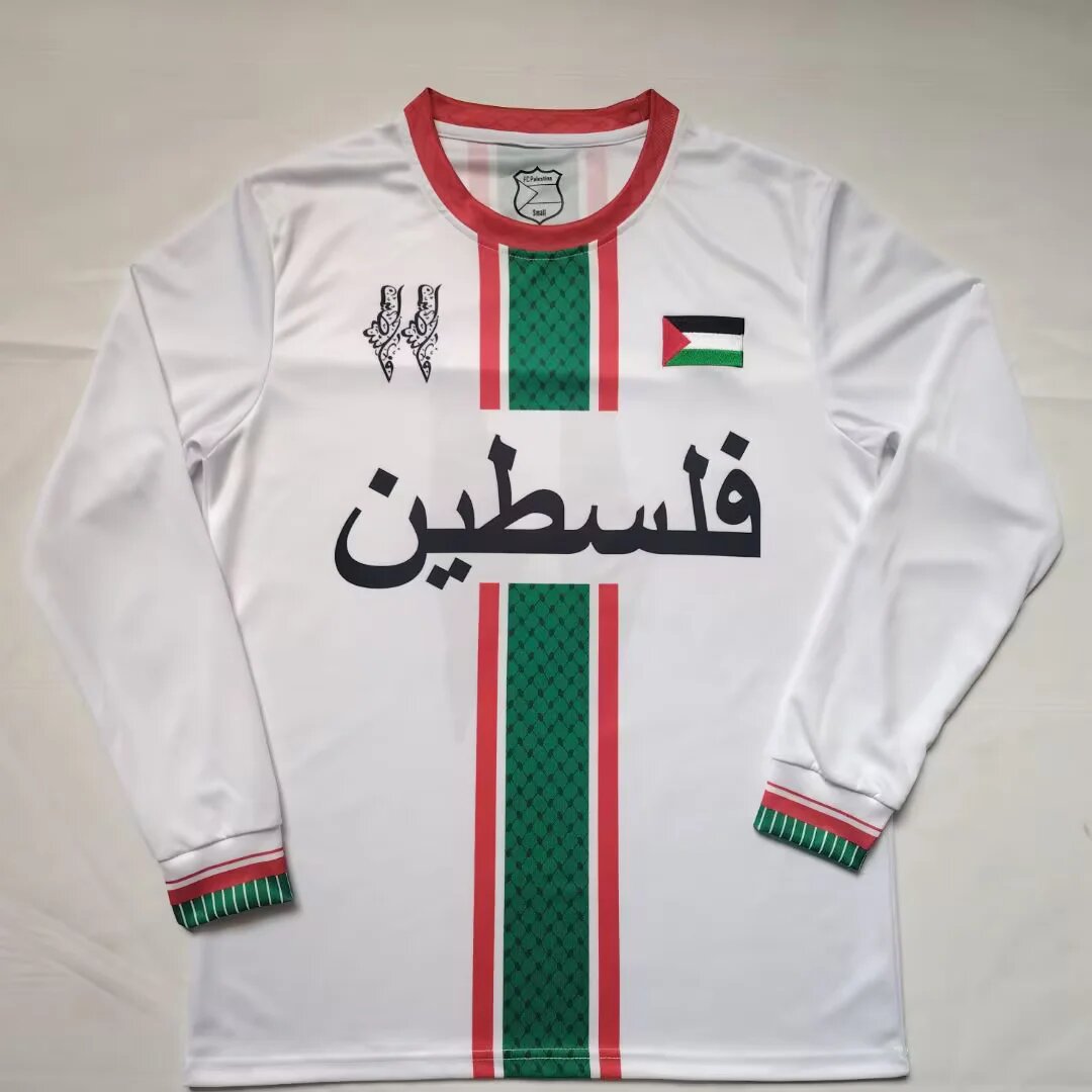 AAA Quality Palestine 26/27 White Long Training Jersey